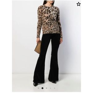 J BRAND mid-rise black flared jeans